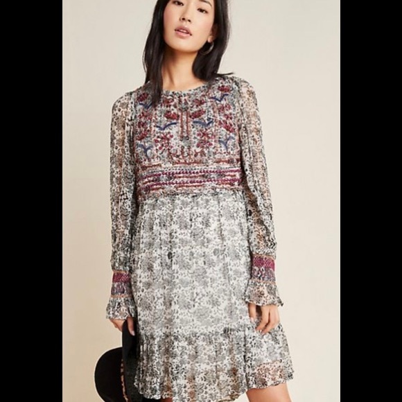 Anthropologie Dresses & Skirts - NWT Anthropologie Gisella beaded tunic dress size 0